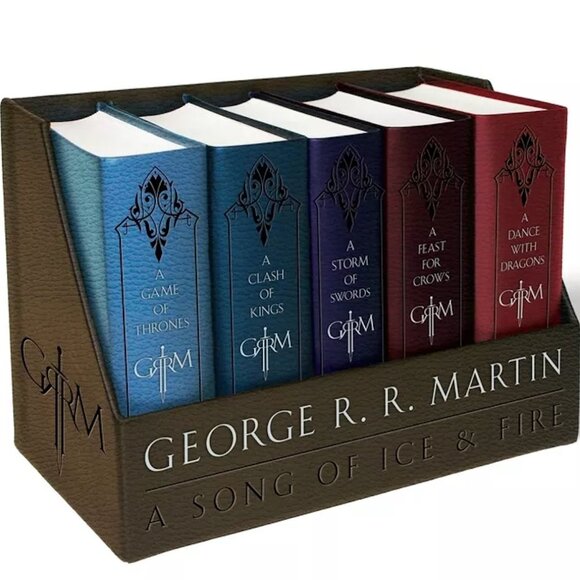 A Game of Thrones Leather-Cloth Boxed Set - (Song of Ice and Fire) - Picture 1 of 2
